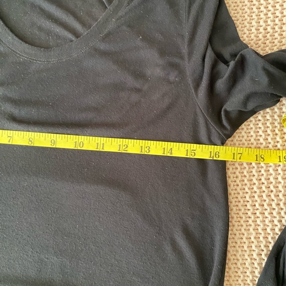 Eileen Fisher Black Long Sleeve Dress Timeless Elegance - Picture 10 of 12